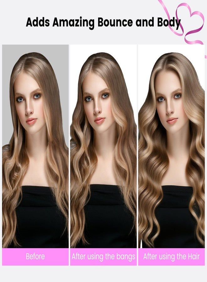 PUREGUST Upgraded 2.3inch Round Volumizing Brush Attachment Compatible with Dyson Airwrap HS01 HS05 HS08 Accessories, Upgraded Bristles for Dry Hair Add Volume Style Bangs Smooth Hair Rose - Image 4